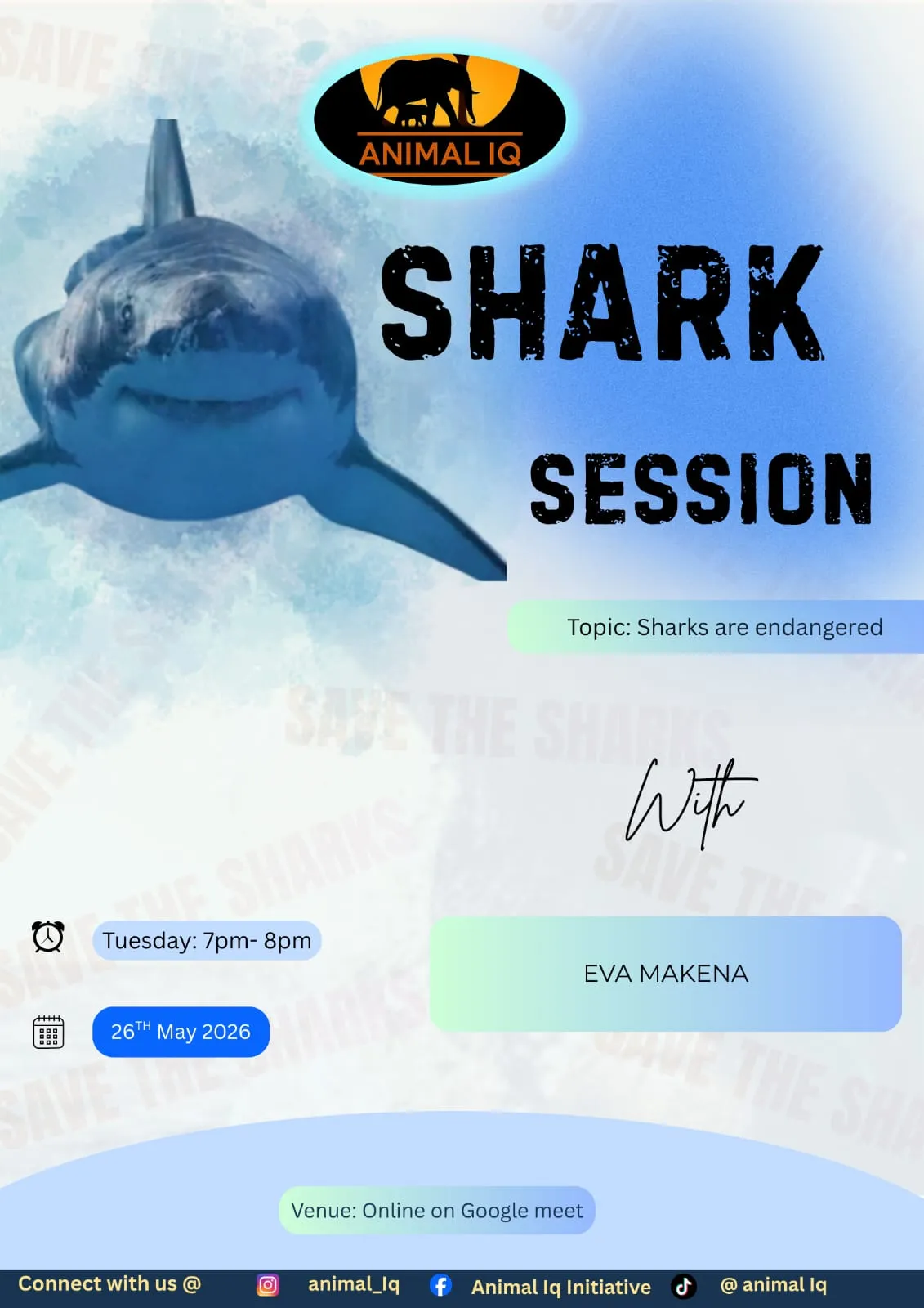 Sharks: The Ocean’s Most Misunderstood Predator. (Hosted by Eva Makena, Animal IQ)